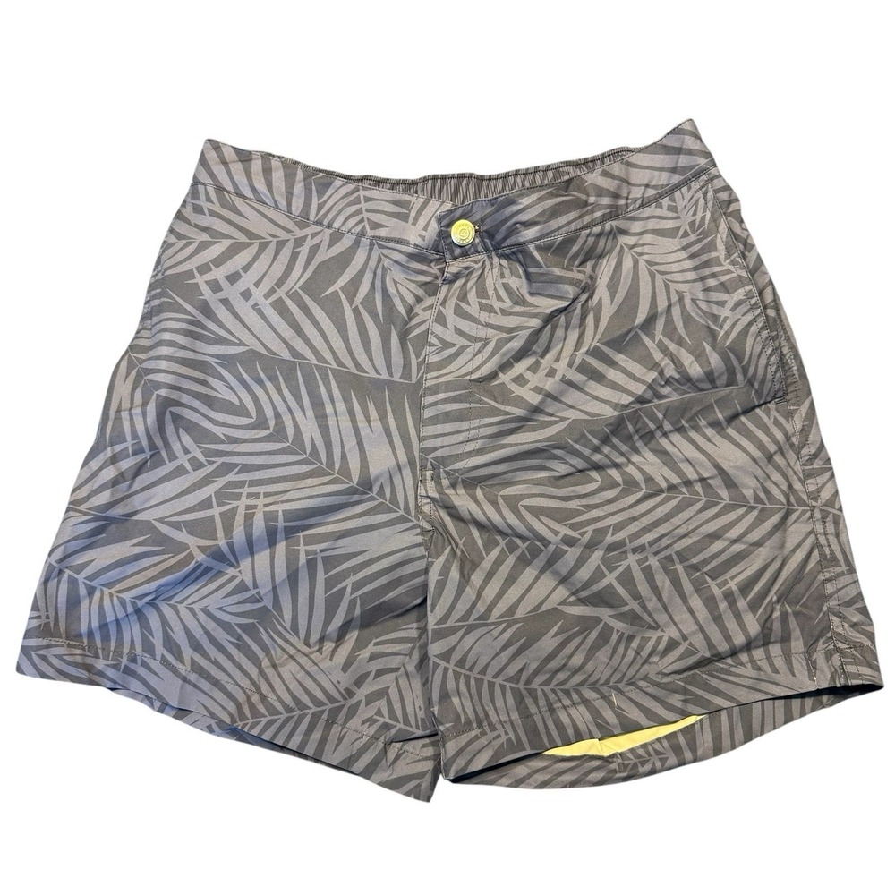 Peter Millar Crown Crafted Men's Navy Swim Suit In Medium With Floral Design